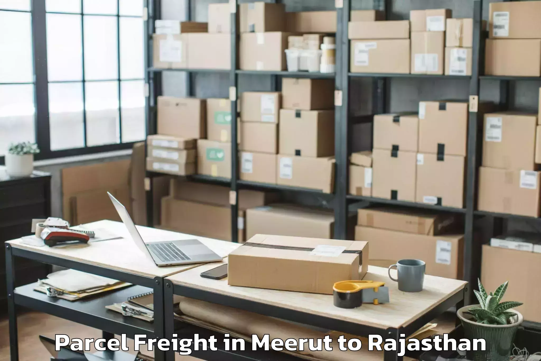 Top Meerut to Ghator Parcel Freight Available